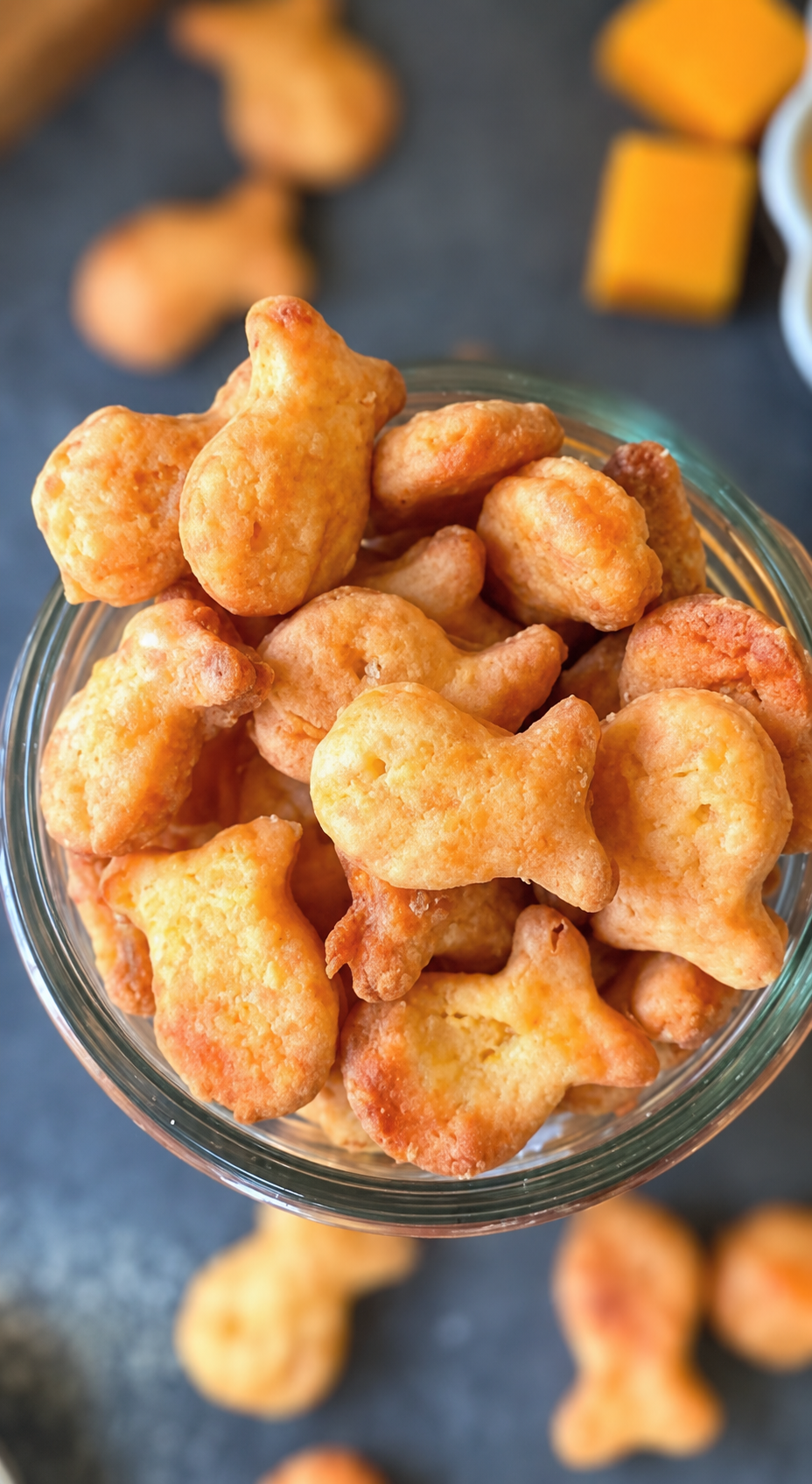 Homemade Sourdough Goldfish Crackers