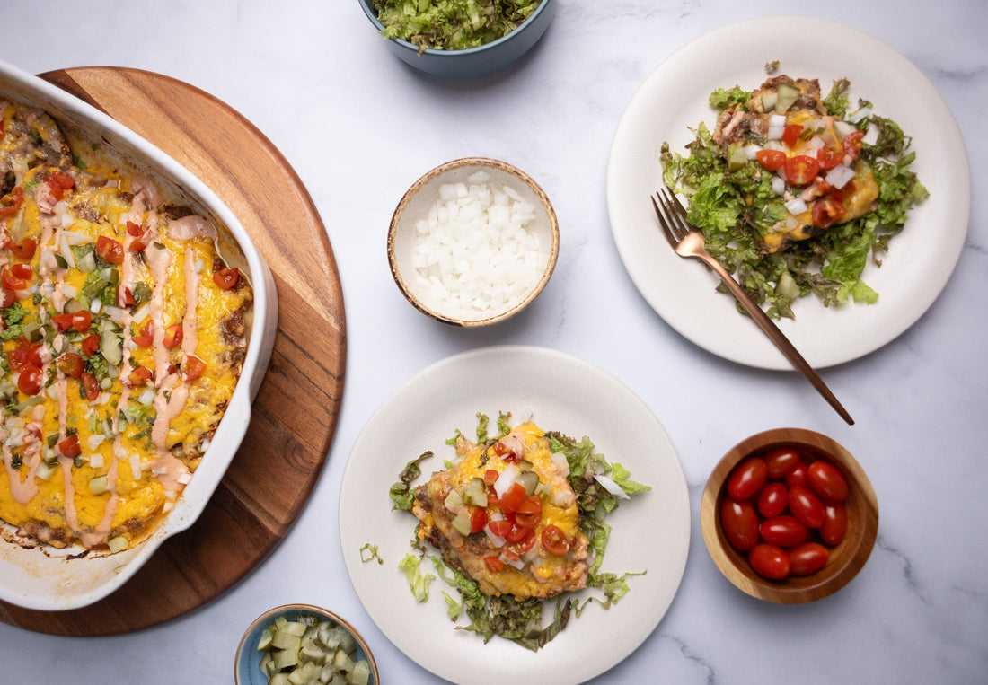 Cheeseburger Casserole with Special Sauce